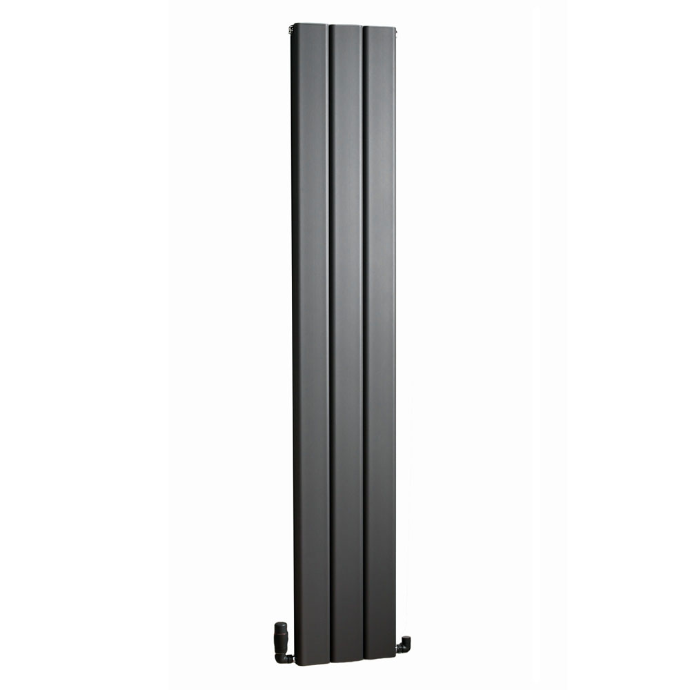 Saltram Double Aluminium Radiator in Anthracite