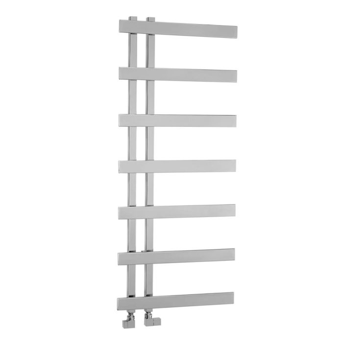 Otley Designer Towel Rail finished in Chrome
