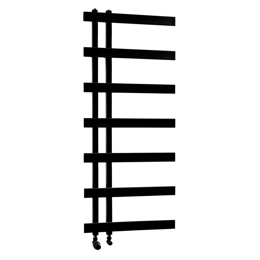 Otley Designer Towel Rail with Black Finish