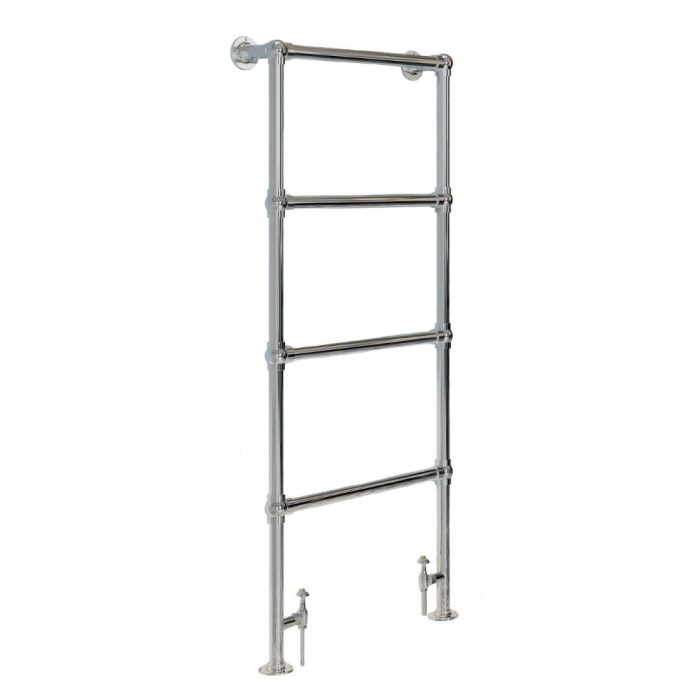 The Croft Traditional Towel Rail finished in Chrome