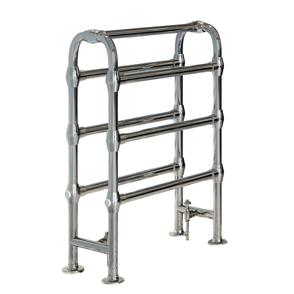 Glynde Tradition towel radiator in chrome