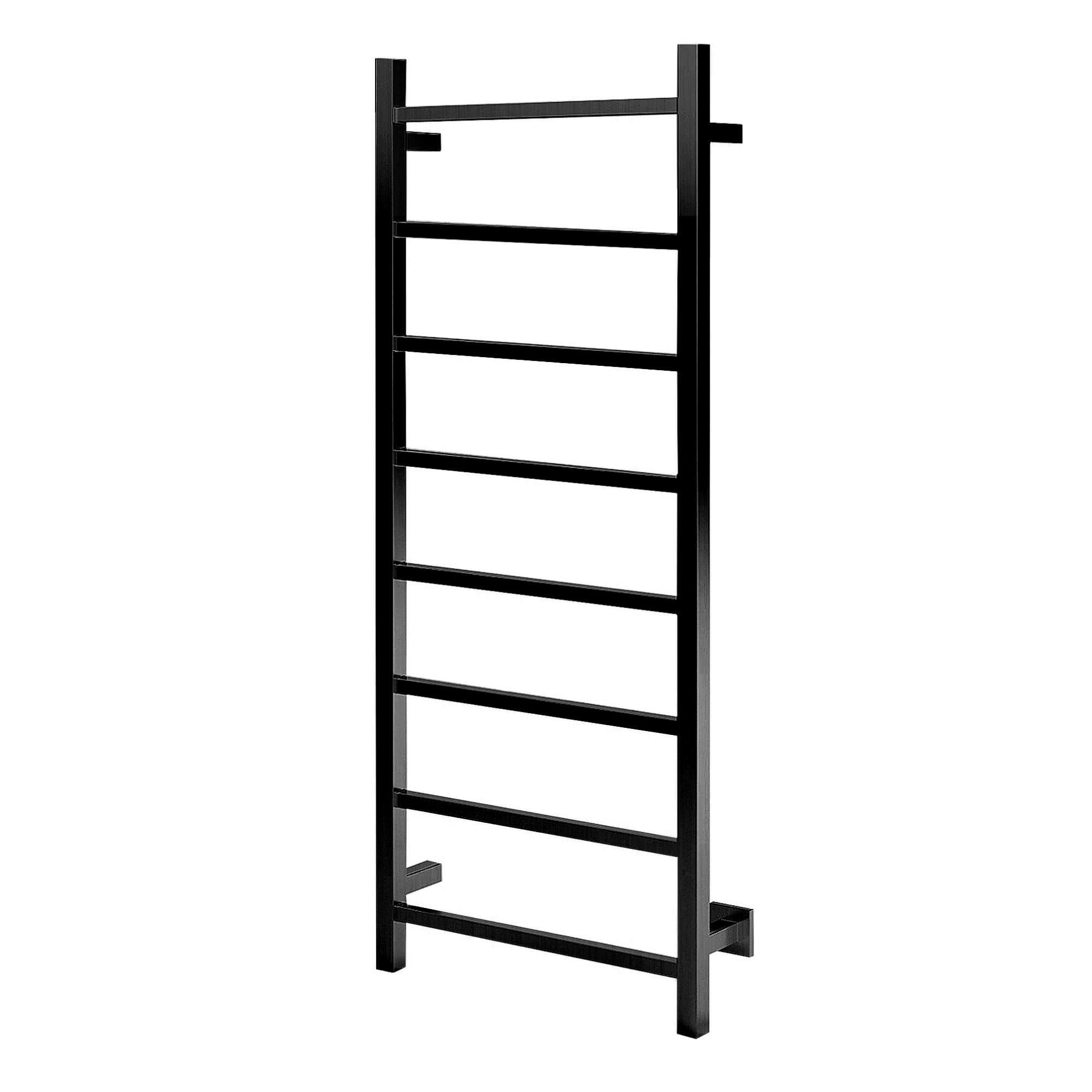 Highclere Electric Towel Rail in Brushed Black Chrome