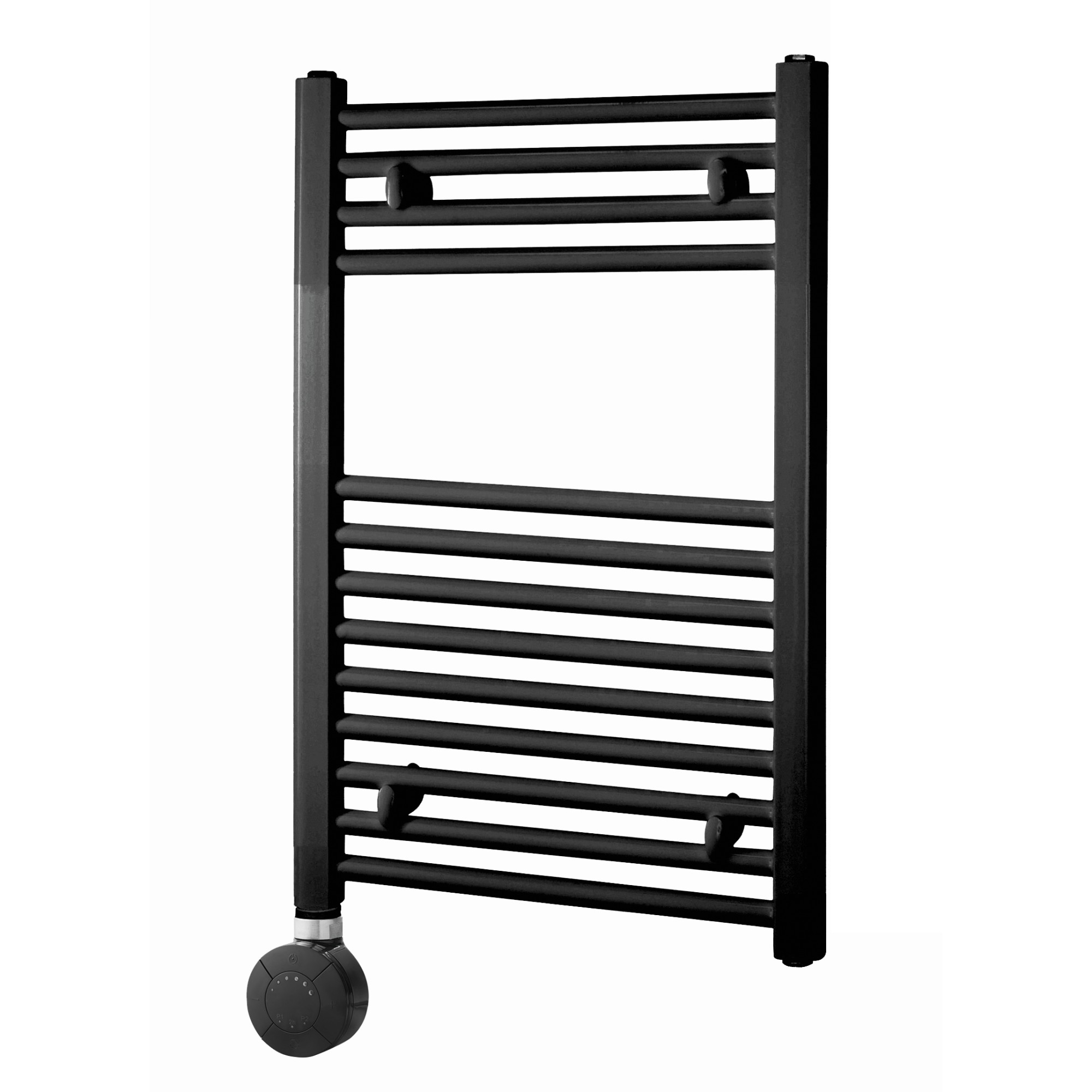 Whitstable Electric Thermostatic Towel Rail in Black