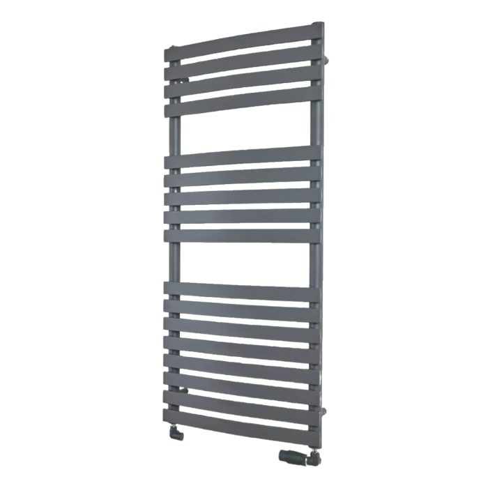 Lulworth Curved Towel Radiator in Anthracite